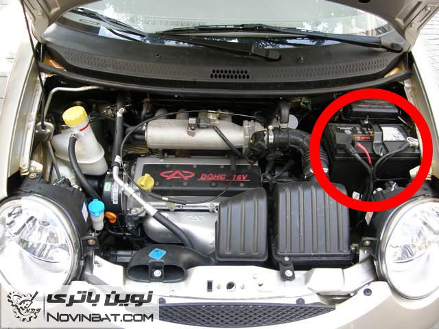 فضای موجود برای باتری در خودرو ام وی ام 110 (MVM110)